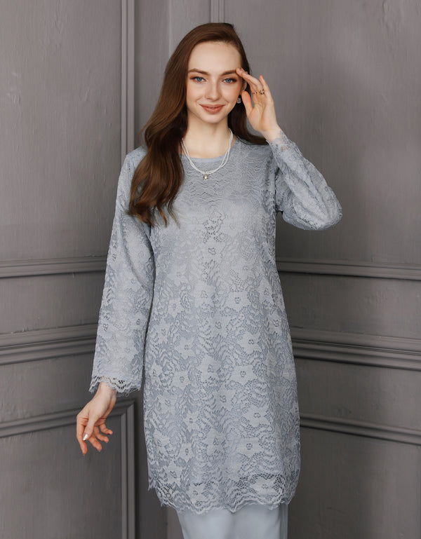 BAJU KURUNG PAHANG MODEN ELINA (POWDER BLUE)